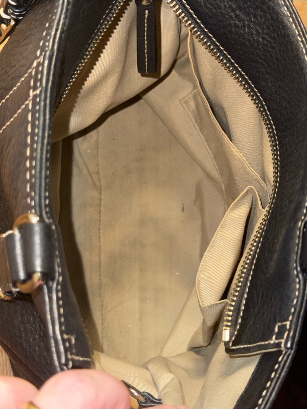 Coach F13069 Black Leather Hamptons Tote Shoulder Bag Y2K 2009 - Picture 11 of 14